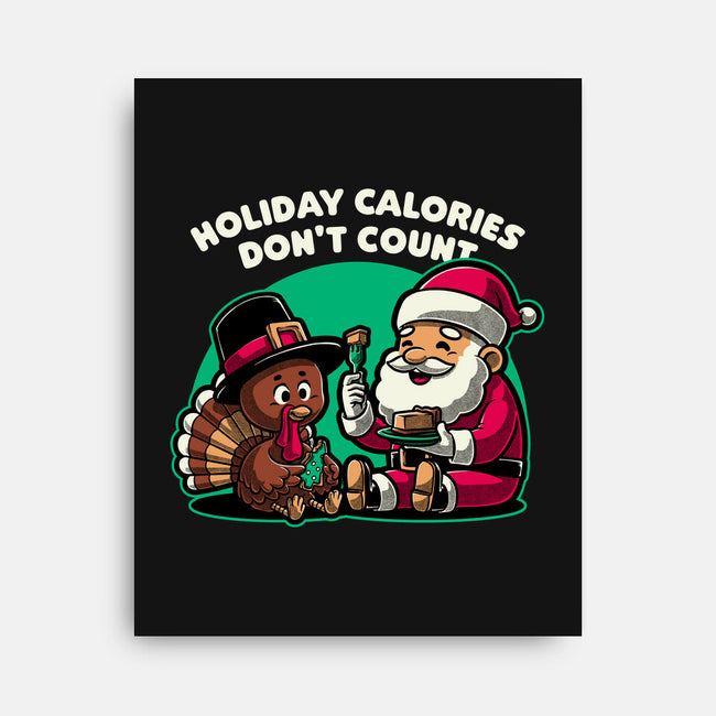 Holiday Food Calories-None-Stretched-Canvas-Studio Mootant