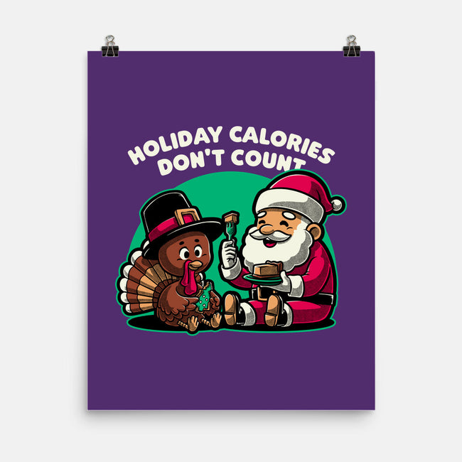 Holiday Food Calories-None-Matte-Poster-Studio Mootant