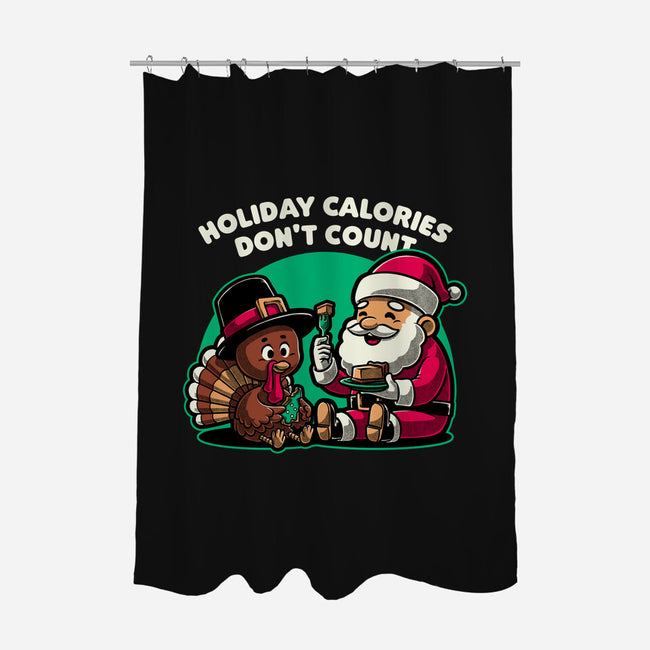 Holiday Food Calories-None-Polyester-Shower Curtain-Studio Mootant