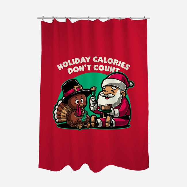 Holiday Food Calories-None-Polyester-Shower Curtain-Studio Mootant