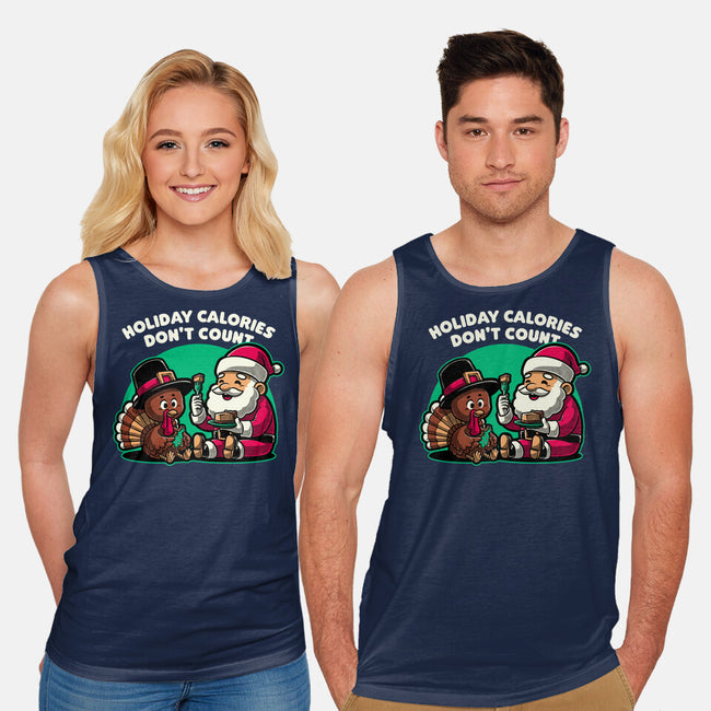 Holiday Food Calories-Unisex-Basic-Tank-Studio Mootant