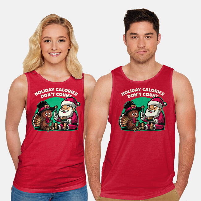 Holiday Food Calories-Unisex-Basic-Tank-Studio Mootant