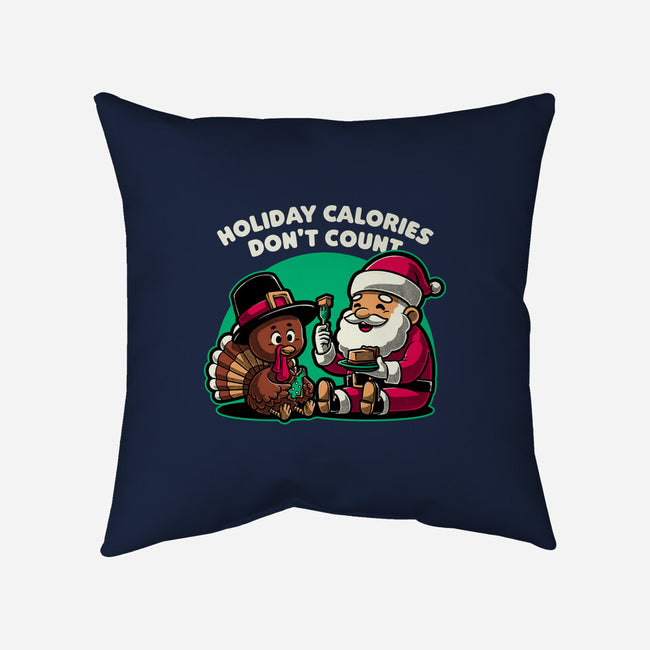 Holiday Food Calories-None-Removable Cover-Throw Pillow-Studio Mootant