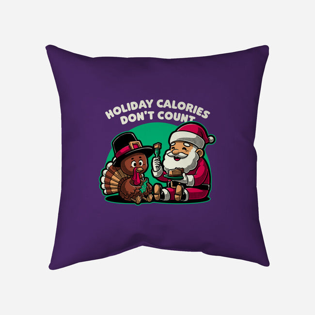 Holiday Food Calories-None-Removable Cover-Throw Pillow-Studio Mootant