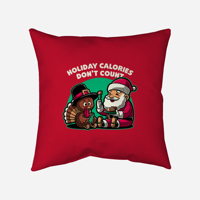 Holiday Food Calories-None-Removable Cover-Throw Pillow-Studio Mootant