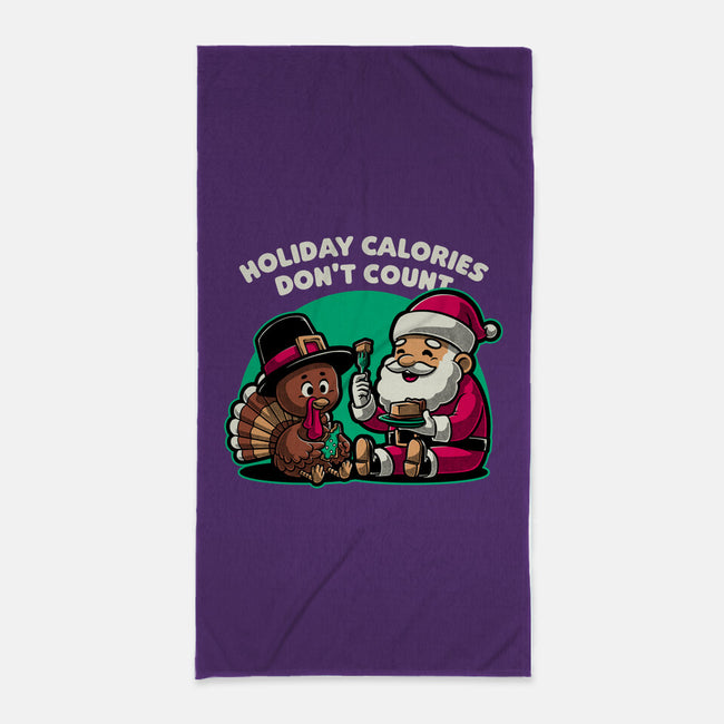 Holiday Food Calories-None-Beach-Towel-Studio Mootant