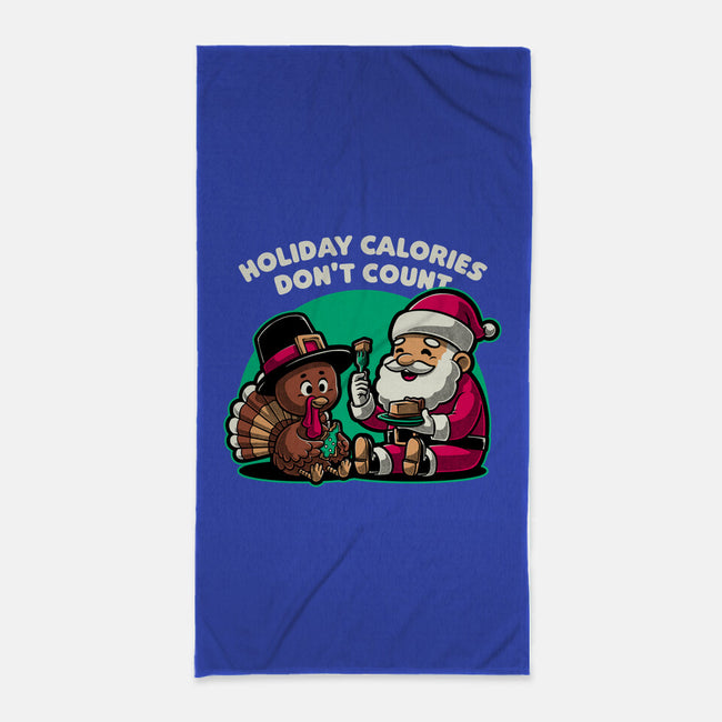 Holiday Food Calories-None-Beach-Towel-Studio Mootant