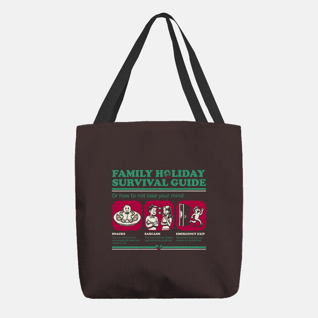 Family Holiday Survival Guide-None-Basic Tote-Bag-Studio Mootant