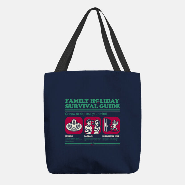 Family Holiday Survival Guide-None-Basic Tote-Bag-Studio Mootant