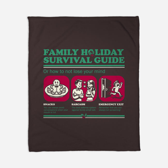 Family Holiday Survival Guide-None-Fleece-Blanket-Studio Mootant