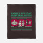 Family Holiday Survival Guide-None-Fleece-Blanket-Studio Mootant