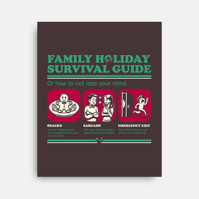 Family Holiday Survival Guide-None-Stretched-Canvas-Studio Mootant