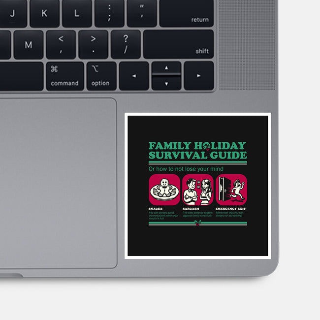 Family Holiday Survival Guide-None-Glossy-Sticker-Studio Mootant