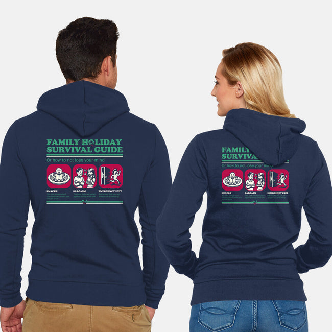 Family Holiday Survival Guide-Unisex-Zip-Up-Sweatshirt-Studio Mootant