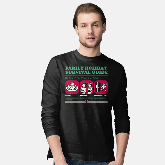 Family Holiday Survival Guide-Mens-Long Sleeved-Tee-Studio Mootant