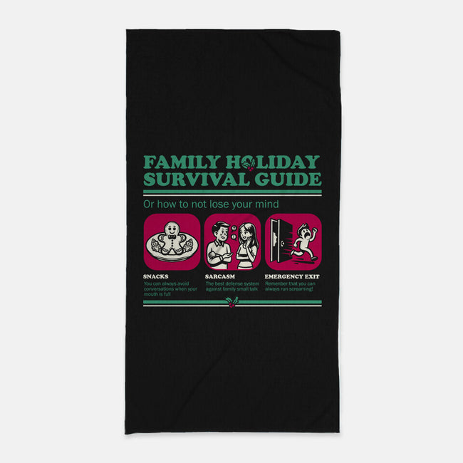 Family Holiday Survival Guide-None-Beach-Towel-Studio Mootant