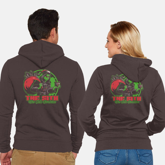 Evil Star Stealing Christmas-Unisex-Zip-Up-Sweatshirt-Studio Mootant