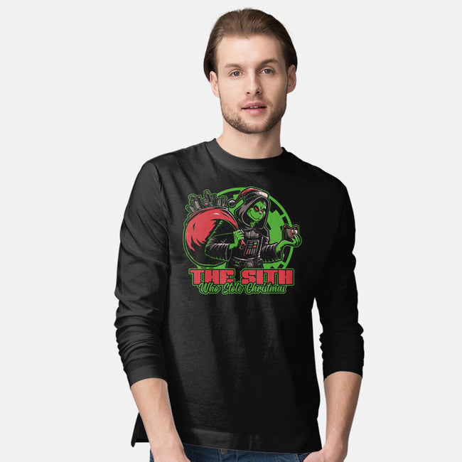 Evil Star Stealing Christmas-Mens-Long Sleeved-Tee-Studio Mootant