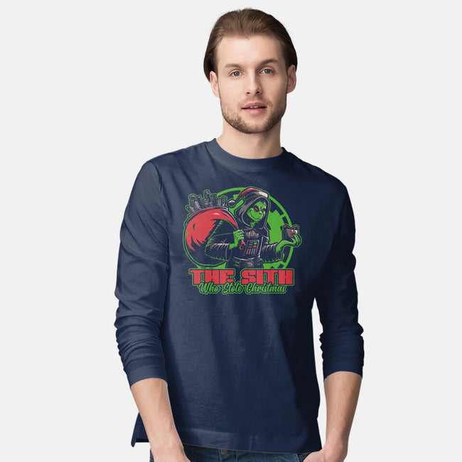 Evil Star Stealing Christmas-Mens-Long Sleeved-Tee-Studio Mootant