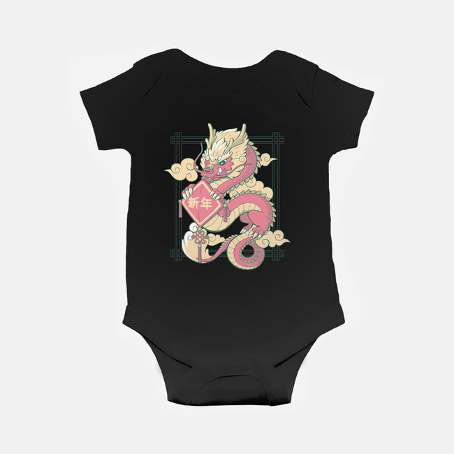 The Year Of The Dragon-Baby-Basic-Onesie-xMorfina