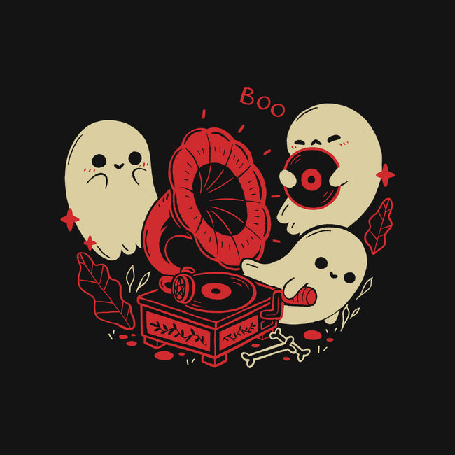 Spooky Cute Gramophone Ghosts-Unisex-Baseball-Tee-xMorfina