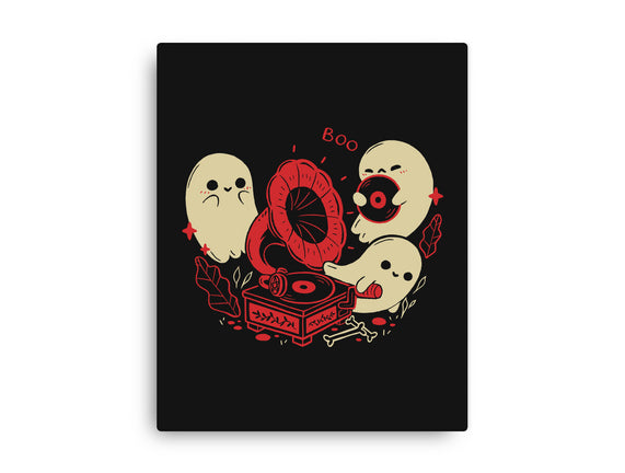 Spooky Cute Gramophone Ghosts