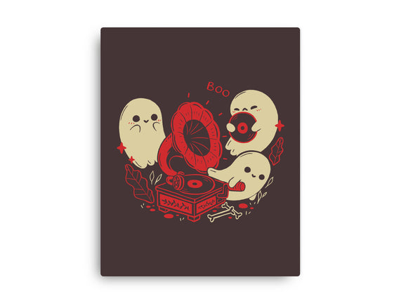 Spooky Cute Gramophone Ghosts