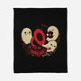 Spooky Cute Gramophone Ghosts-None-Fleece-Blanket-xMorfina