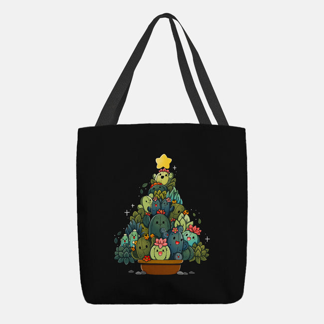 Succulents Xmas Tree-None-Basic Tote-Bag-Vallina84