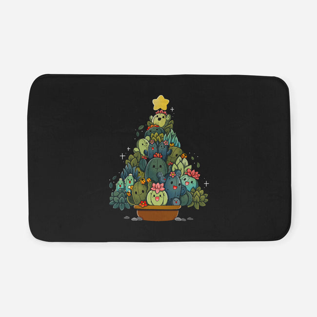 Succulents Xmas Tree-None-Memory Foam-Bath Mat-Vallina84