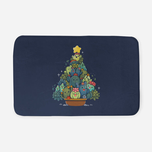 Succulents Xmas Tree-None-Memory Foam-Bath Mat-Vallina84