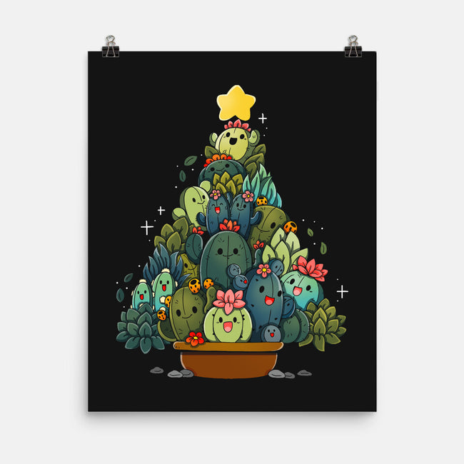 Succulents Xmas Tree-None-Matte-Poster-Vallina84