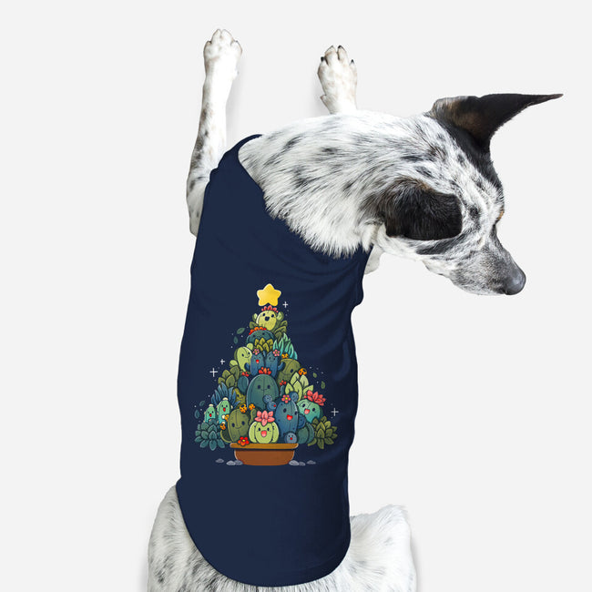 Succulents Xmas Tree-Dog-Basic-Pet Tank-Vallina84