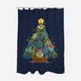 Succulents Xmas Tree-None-Polyester-Shower Curtain-Vallina84