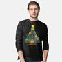 Succulents Xmas Tree-Mens-Long Sleeved-Tee-Vallina84