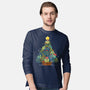 Succulents Xmas Tree-Mens-Long Sleeved-Tee-Vallina84