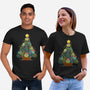 Succulents Xmas Tree-Unisex-Basic-Tee-Vallina84