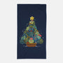 Succulents Xmas Tree-None-Beach-Towel-Vallina84