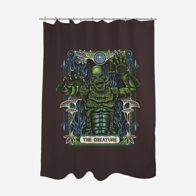 The Creature-None-Polyester-Shower Curtain-momma_gorilla