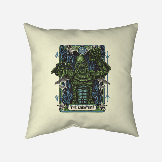 The Creature-None-Removable Cover-Throw Pillow-momma_gorilla