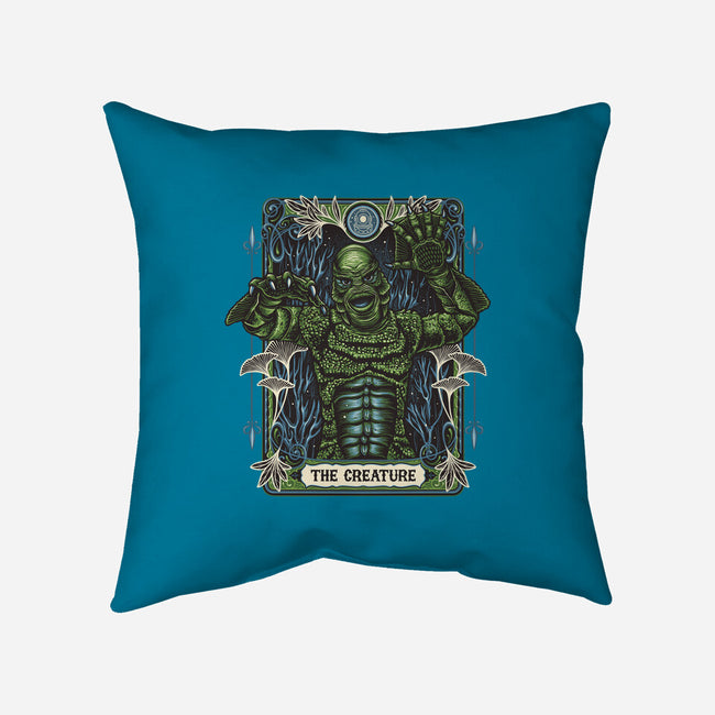 The Creature-None-Removable Cover-Throw Pillow-momma_gorilla