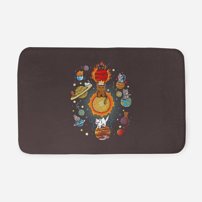 Kittens Solar System-None-Memory Foam-Bath Mat-Vallina84