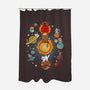 Kittens Solar System-None-Polyester-Shower Curtain-Vallina84