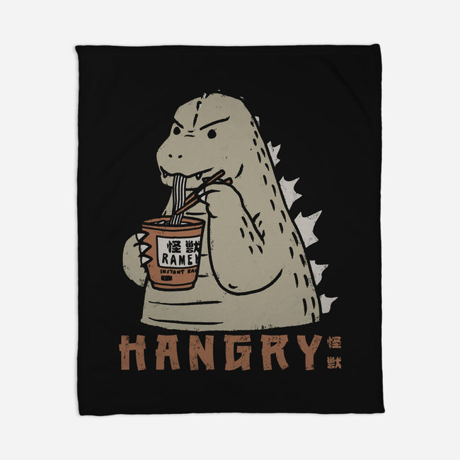 Hangry Kaiju-None-Fleece-Blanket-pigboom