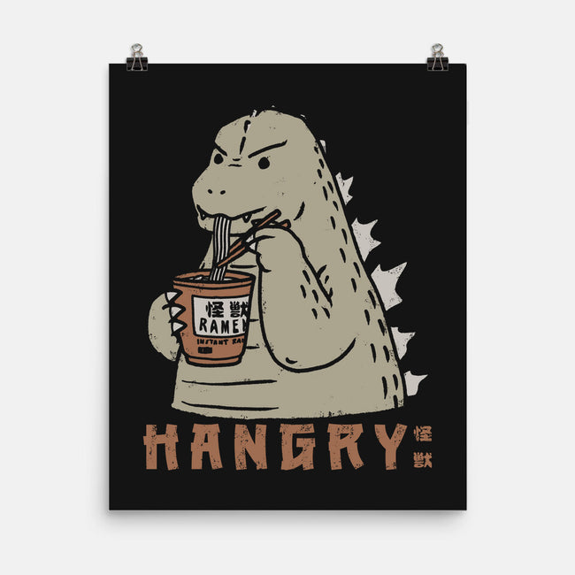 Hangry Kaiju-None-Matte-Poster-pigboom