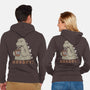 Hangry Kaiju-Unisex-Zip-Up-Sweatshirt-pigboom