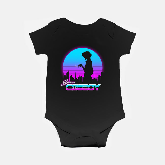 A Retro Space Cowboy-Baby-Basic-Onesie-ddjvigo