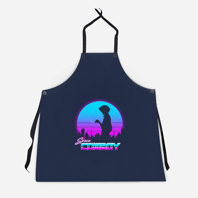 A Retro Space Cowboy-Unisex-Kitchen-Apron-ddjvigo