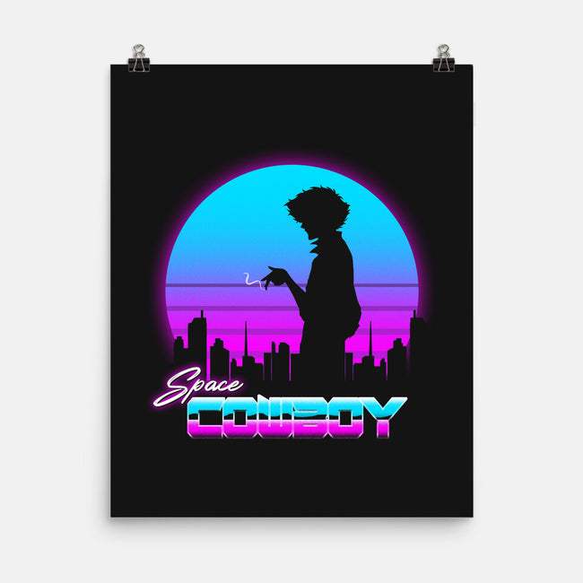 A Retro Space Cowboy-None-Matte-Poster-ddjvigo