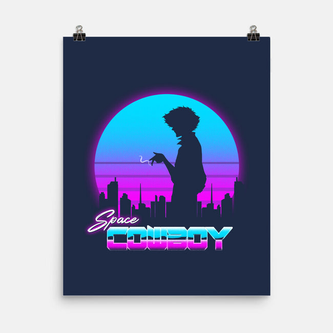 A Retro Space Cowboy-None-Matte-Poster-ddjvigo